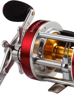 KastKing Rover Round Baitcasting Fishing Reel, Perfect Conventional Reel for Catfish, Salmon/Steelhead, Striper Bass and Inshore Saltwater Fishing Reel, Reinforced Metal Body